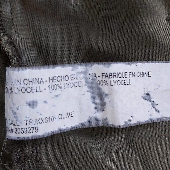 Thread & Supply 100% Lyocell Military Green Cargo Jacket Size Small - Picture 6 of 11